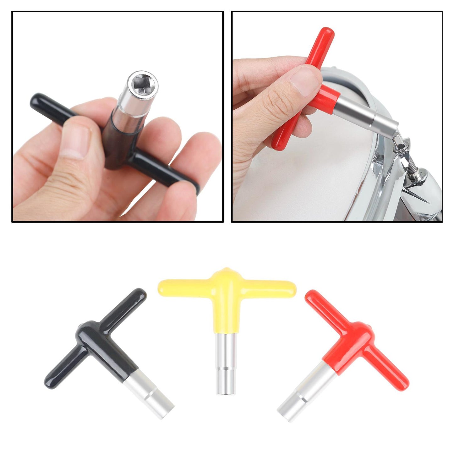 Steel Drum Tuning Key T-type Tuner Square Socket Hardware Tool Accessory yellow