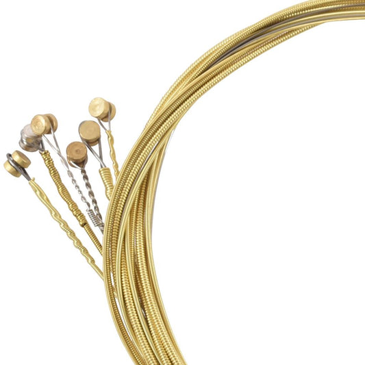 Pack of 6 Guitar Steel Strings Replacement Light Tension Corrosion Resistant yellow bronze