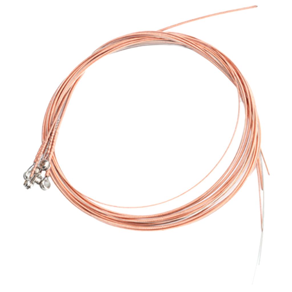 Pack of 6 Guitar Steel Strings Replacement Light Tension Corrosion Resistant red bronze