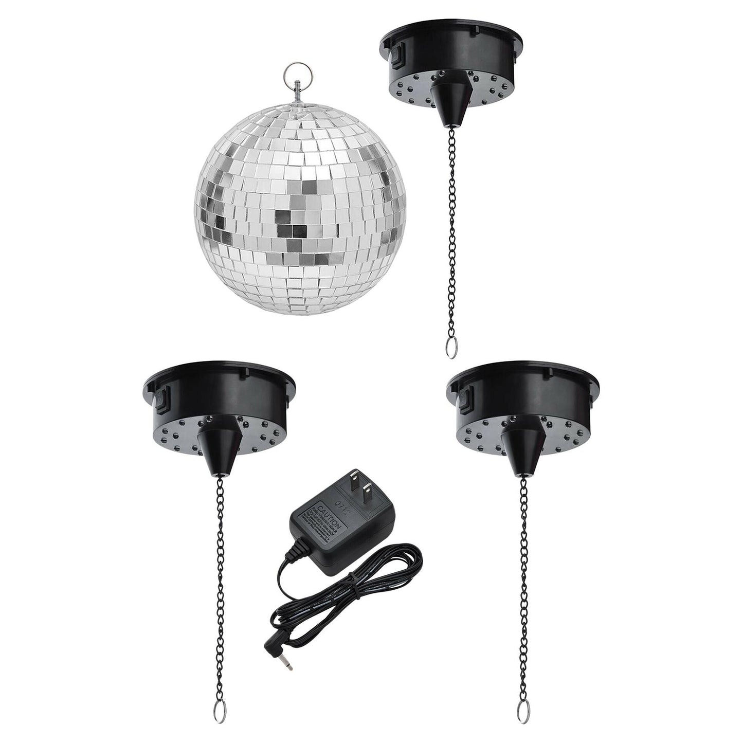 Rotating Mirror Disco Ball Motor Hanging DJ Mirror Reflection Ball Lighting with Ball