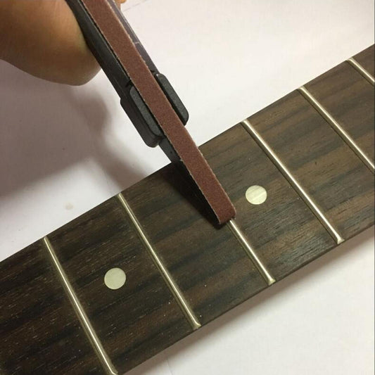 Guitar Fret Crowning Level File Electirc Guitar Tool Kit 400 Grit Black