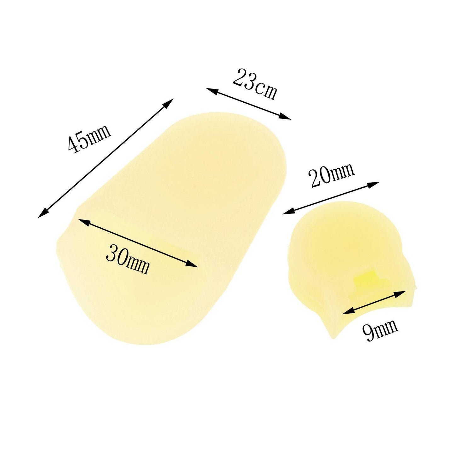 Clarinet Thumb Rest Finger Holder Protector Pads for Clarinet Oboe Woodwind yellow
