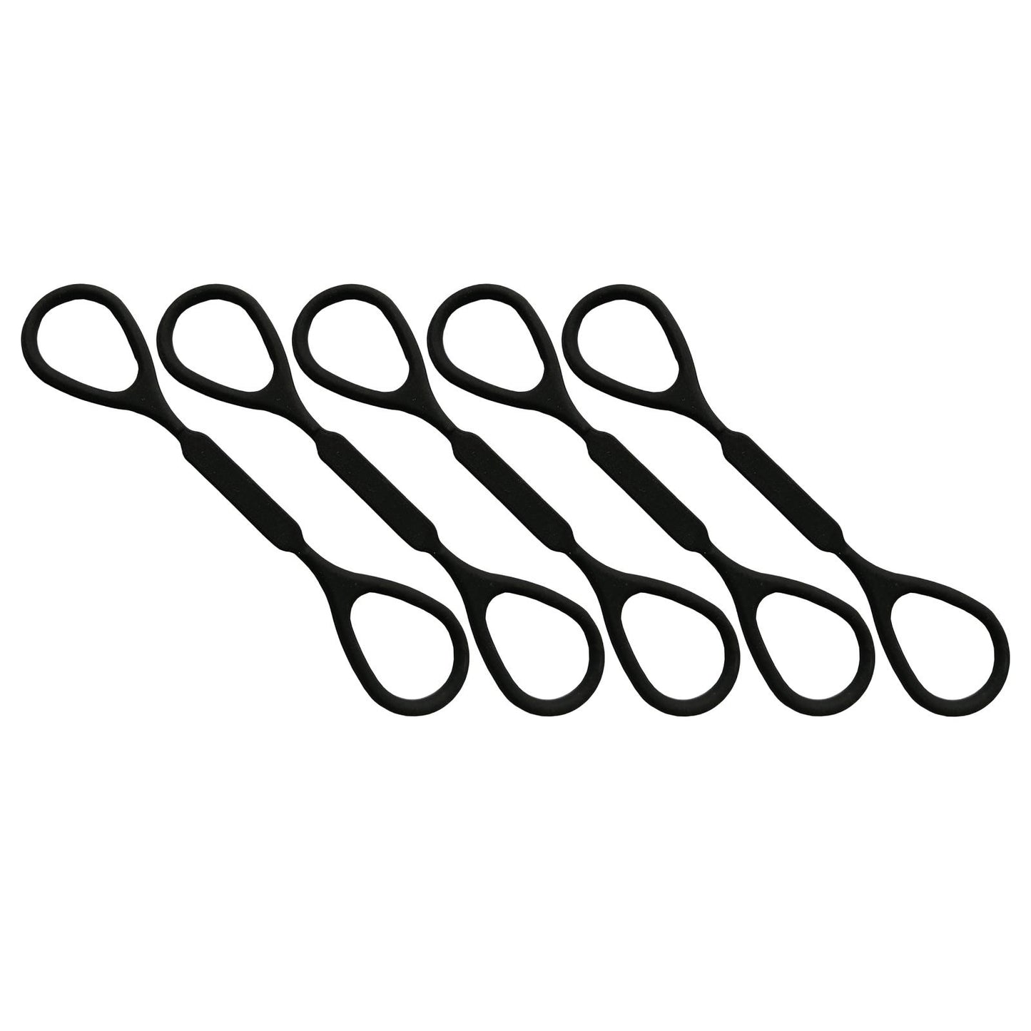 5x 12cm Elastic Rubber Trumpet Slide Stopper Musical Instrument Accessory