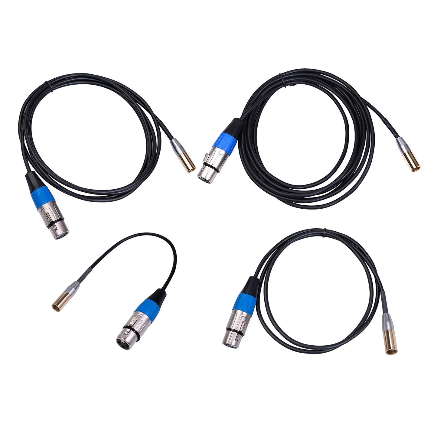 Mini XLR Male to 3-pin XLR Female Audio Cable for Microphones & Mixers 0.3m