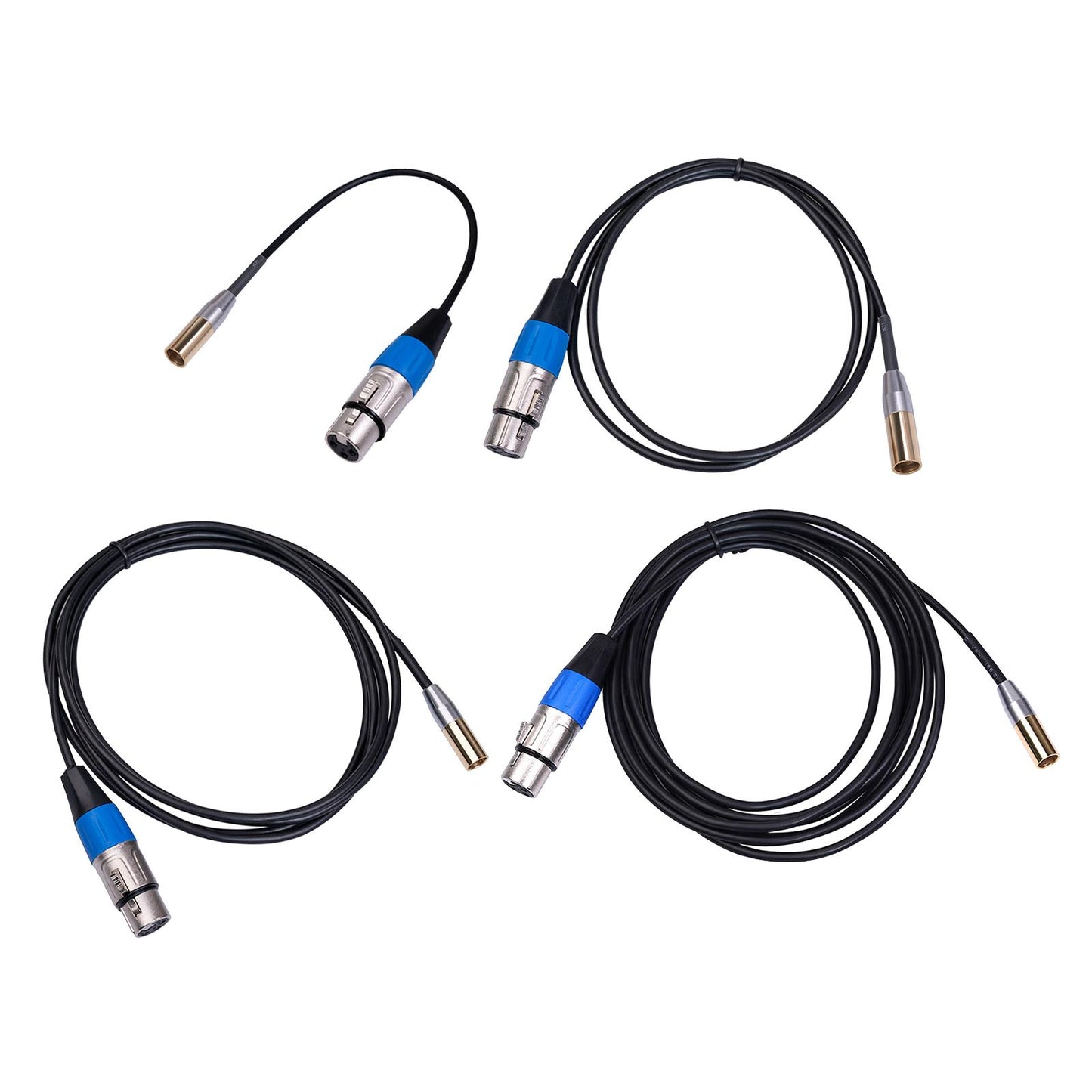 Mini XLR Male to 3-pin XLR Female Audio Cable for Microphones & Mixers 0.3m