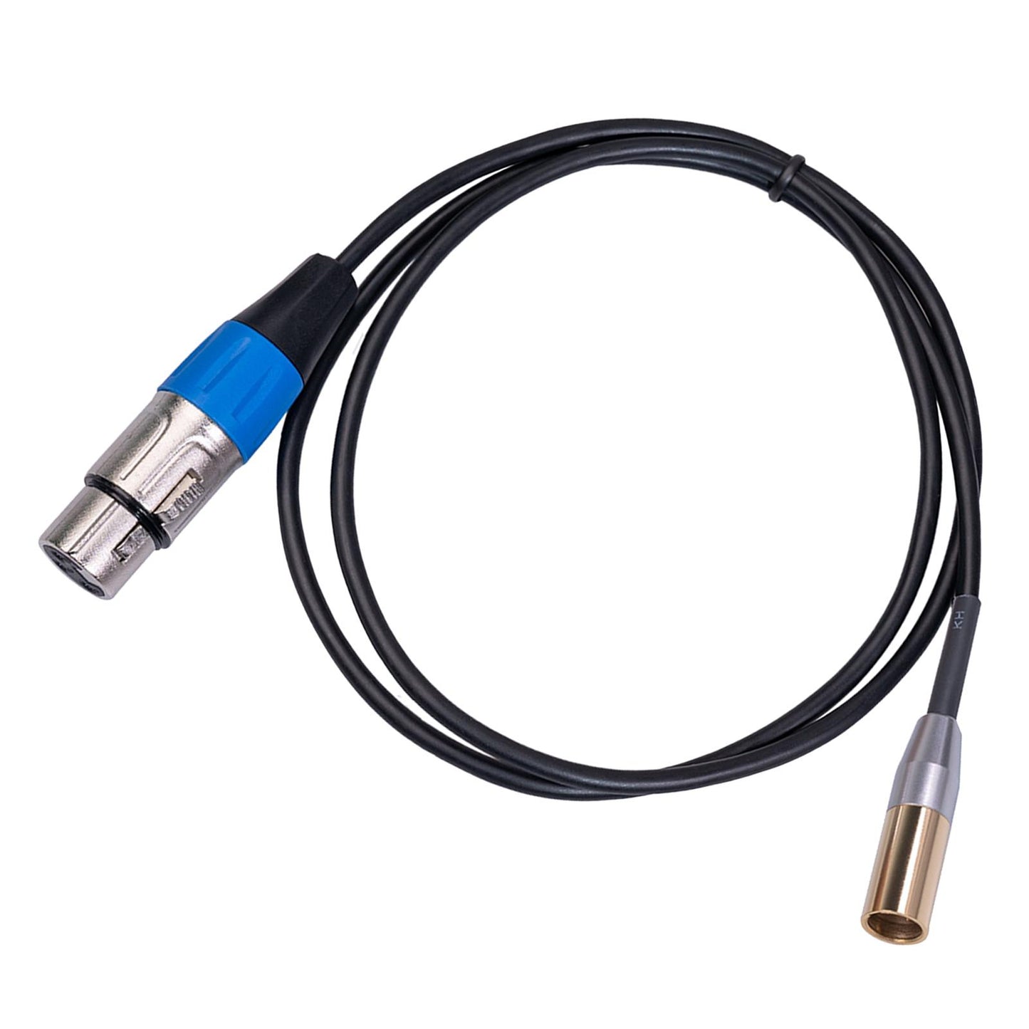 Mini XLR Male to 3-pin XLR Female Audio Cable for Microphones & Mixers 1m