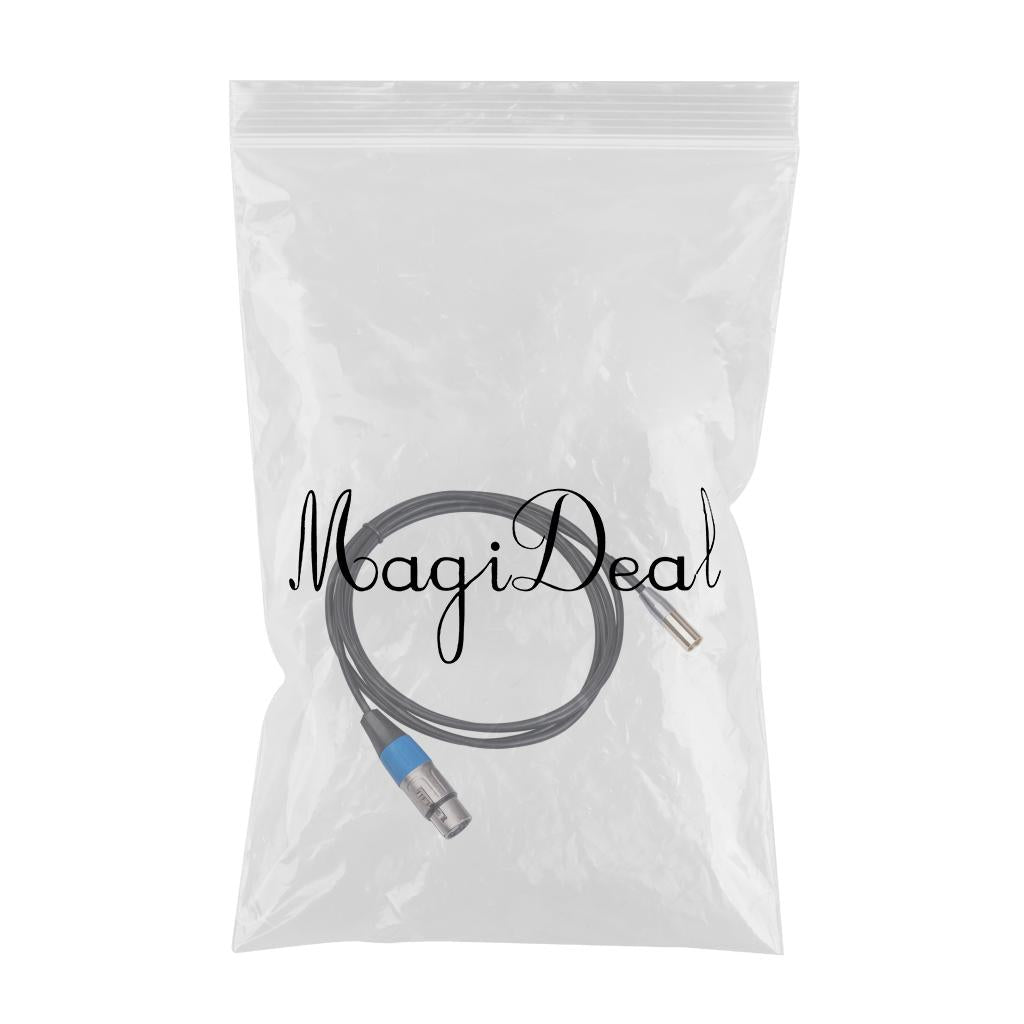 Mini XLR Male to 3-pin XLR Female Audio Cable for Microphones & Mixers 2m