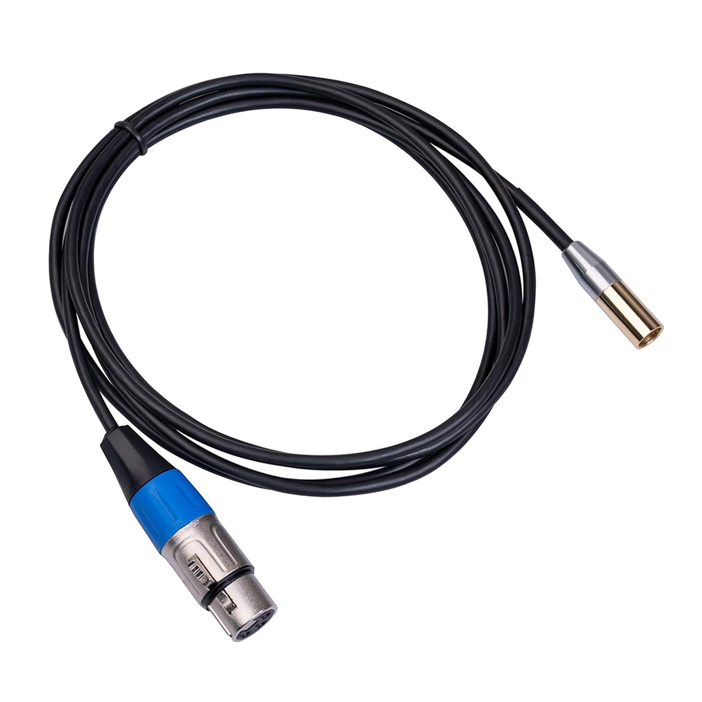 Mini XLR Male to 3-pin XLR Female Audio Cable for Microphones & Mixers 2m