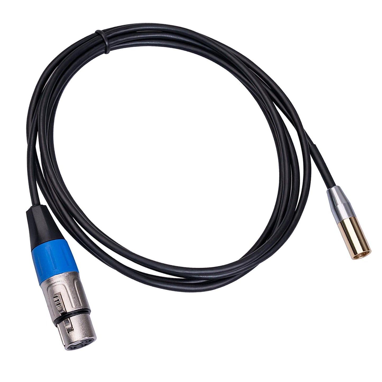 Mini XLR Male to 3-pin XLR Female Audio Cable for Microphones & Mixers 2m