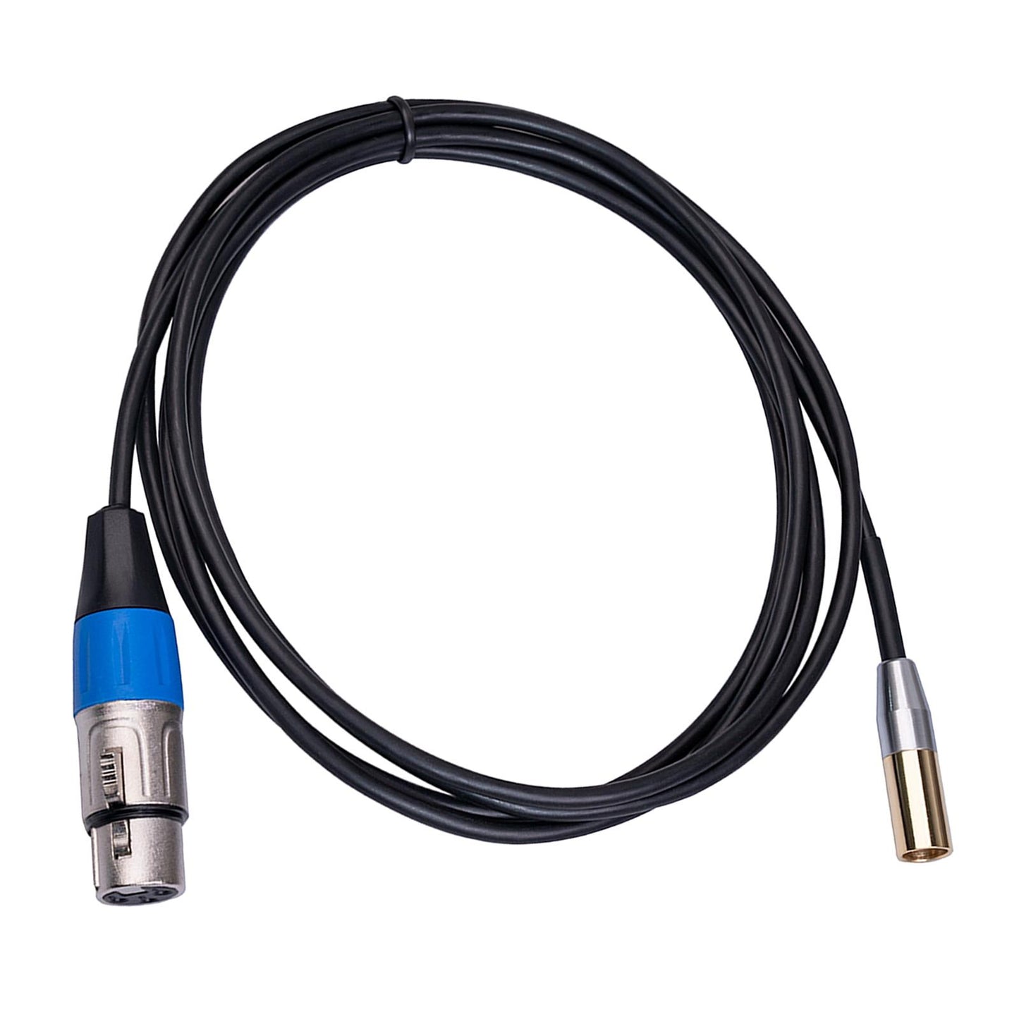 Mini XLR Male to 3-pin XLR Female Audio Cable for Microphones & Mixers 2m