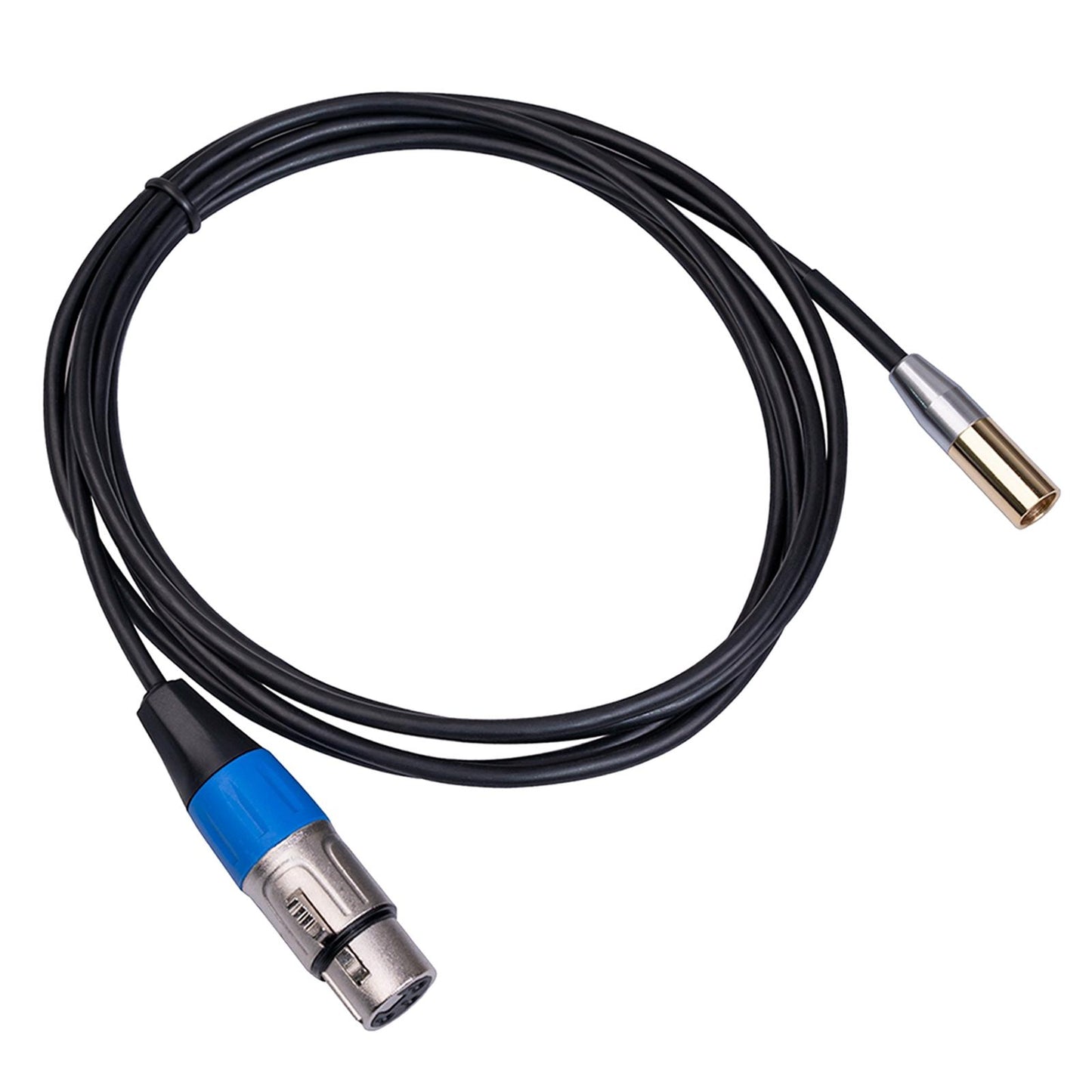 Mini XLR Male to 3-pin XLR Female Audio Cable for Microphones & Mixers 2m