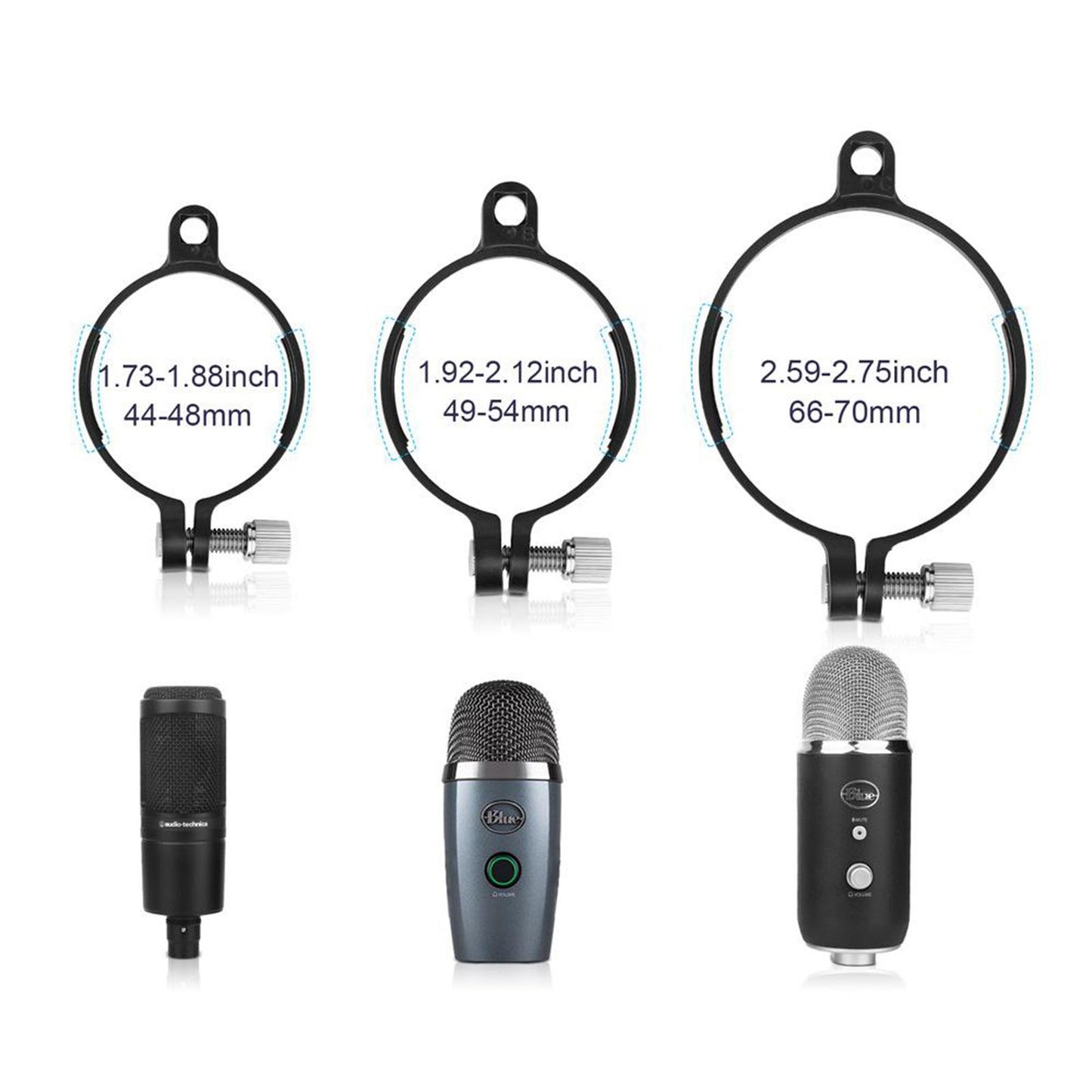 Microphone Isolation Shield Absorber Filter Vocal Isolation Aluminum Panel