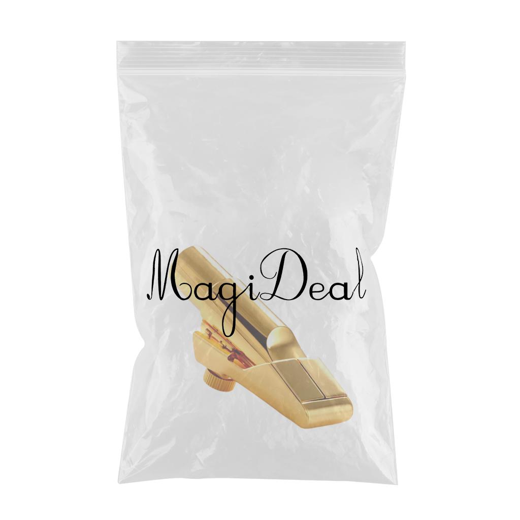 Alto Saxophone Mouthpiece with Ligature and Cap for Beginners Golden  Size 8