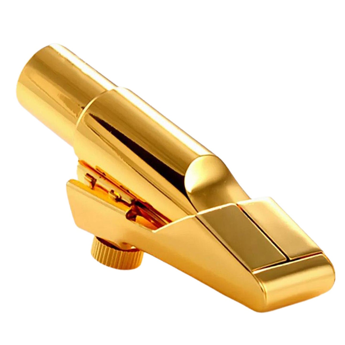 Alto Saxophone Mouthpiece with Ligature and Cap for Beginners Golden  Size 8