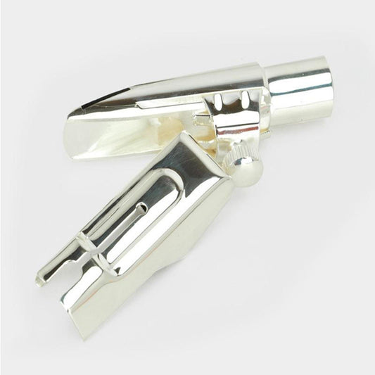 Alto Saxophone Mouthpiece with Ligature and Cap for Beginners Silver Size 8