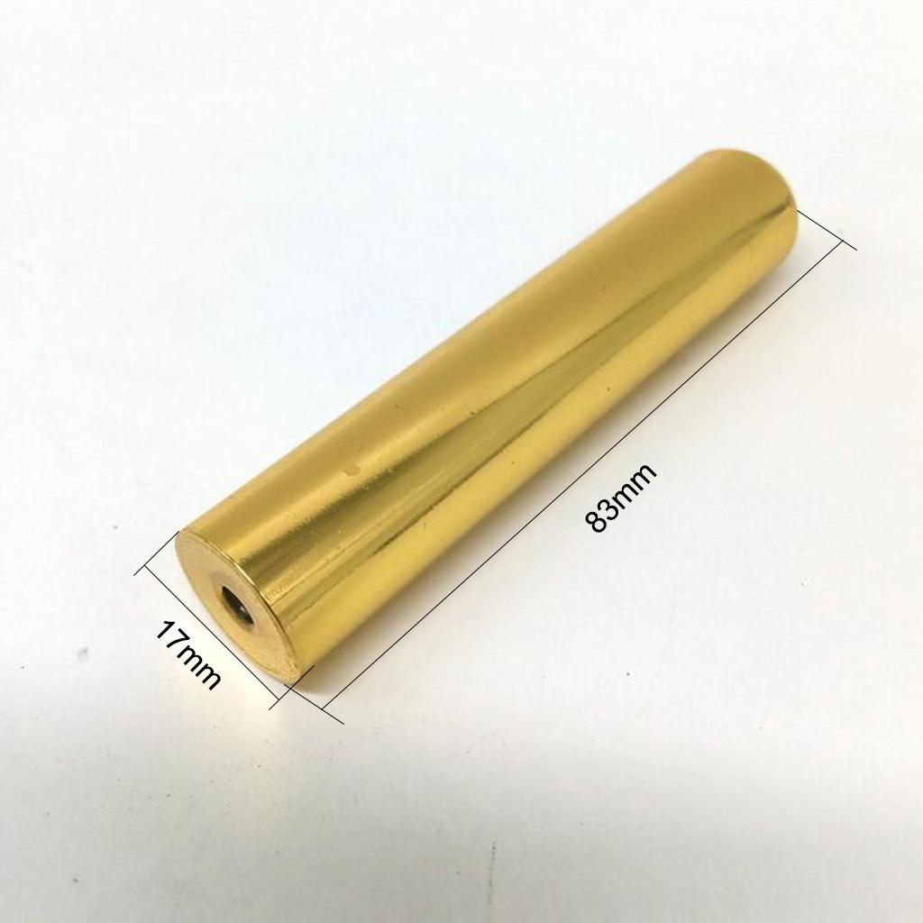 Solid Steel Tone Bar Slide Musical Gold Chrome Guitar Lap Slide Steel Dobro