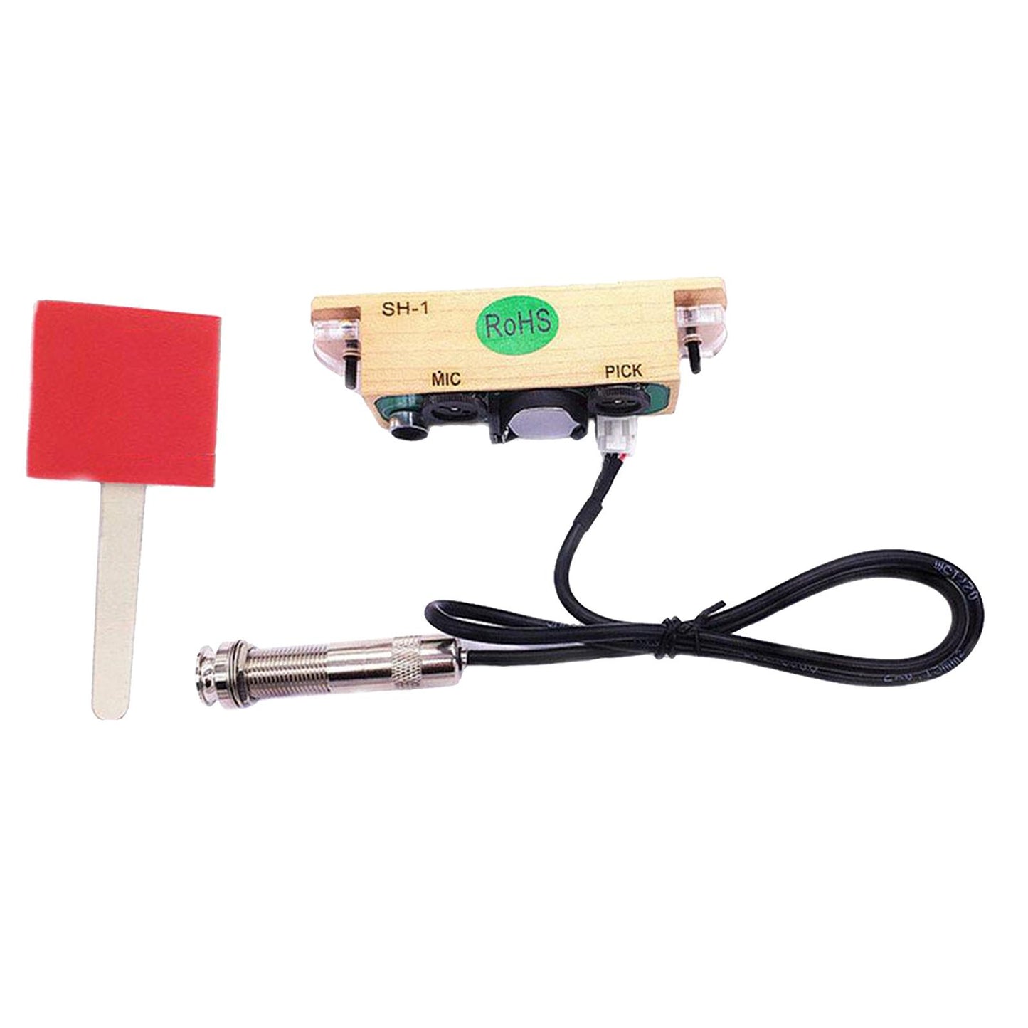 1pc Acoustic Guitar Piezo Pickup Punch-free EQ for Classical Folk Guitar