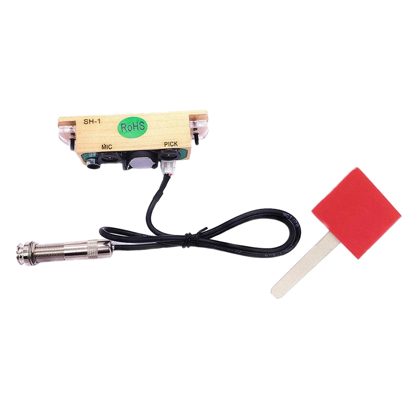 1pc Acoustic Guitar Piezo Pickup Punch-free EQ for Classical Folk Guitar