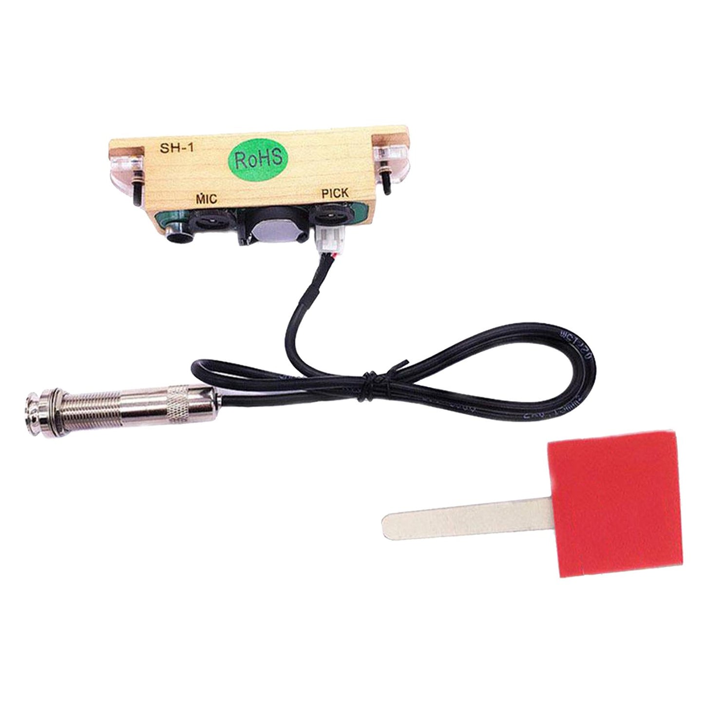 1pc Acoustic Guitar Piezo Pickup Punch-free EQ for Classical Folk Guitar