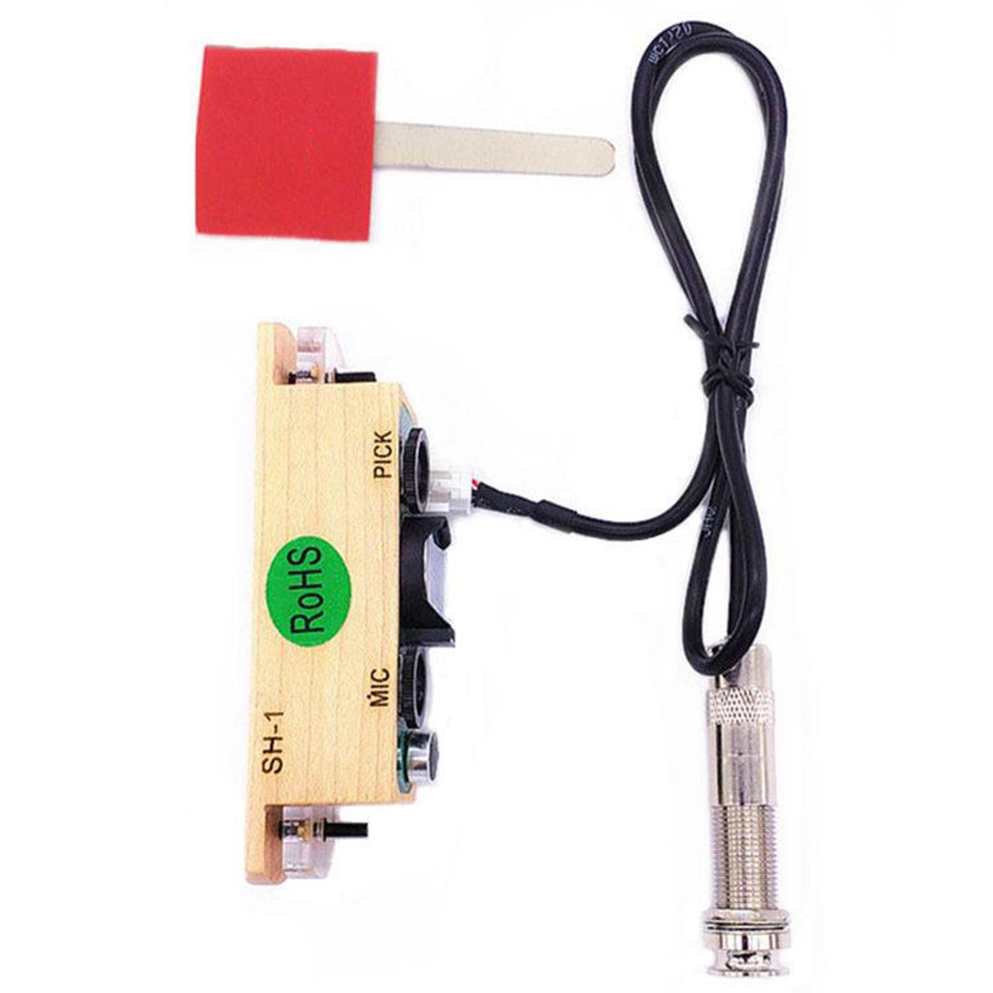 1pc Acoustic Guitar Piezo Pickup Punch-free EQ for Classical Folk Guitar
