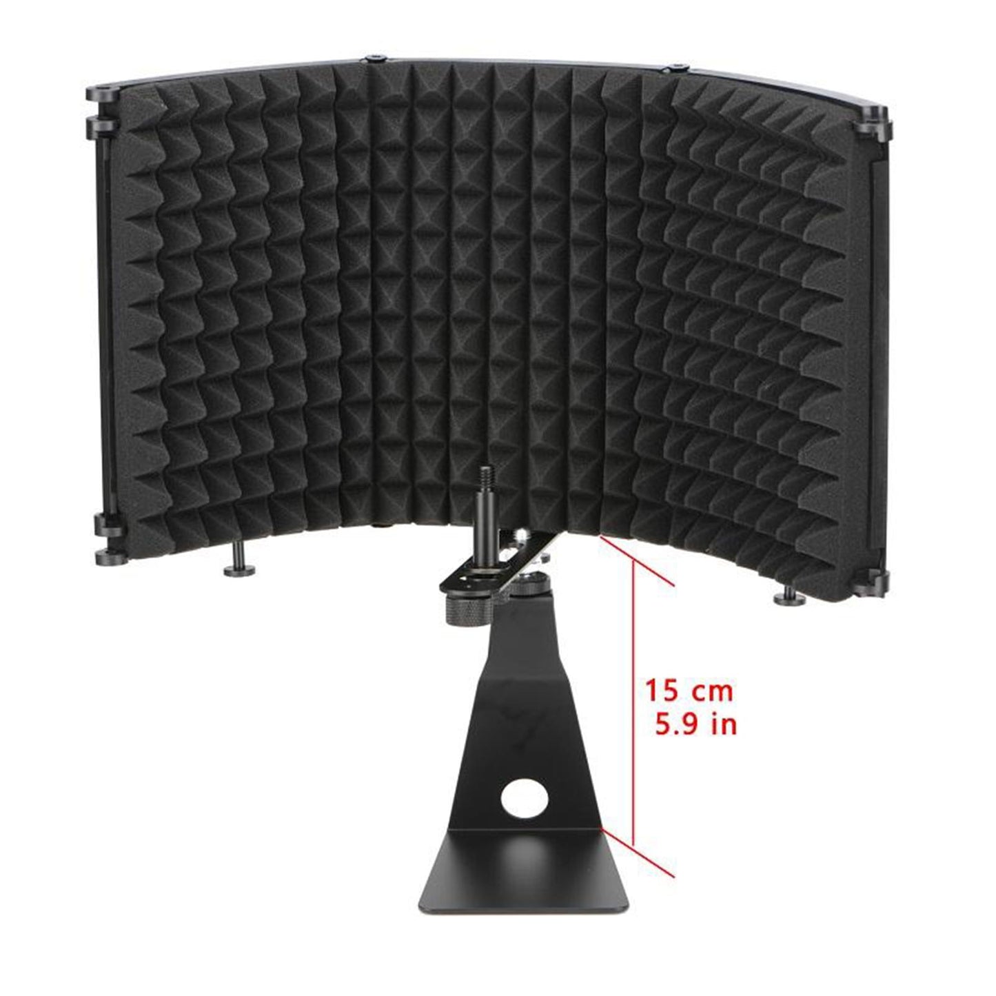 Microphone Isolation Shield with Stand Studio Sound Absorbing Foam Reflector
