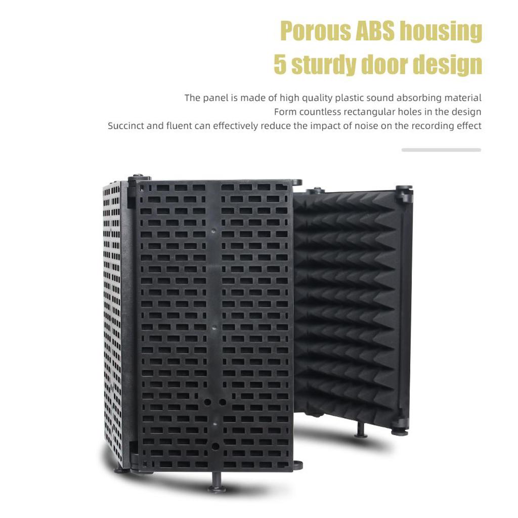 Microphone Shield Isolation Anti-spray Net Shockproof Mount Vocal Booth