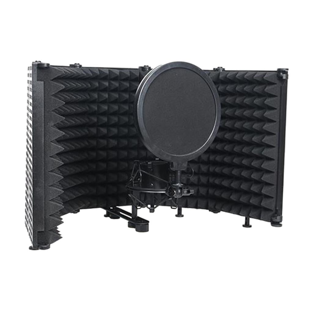 Microphone Shield Isolation Anti-spray Net Shockproof Mount Vocal Booth