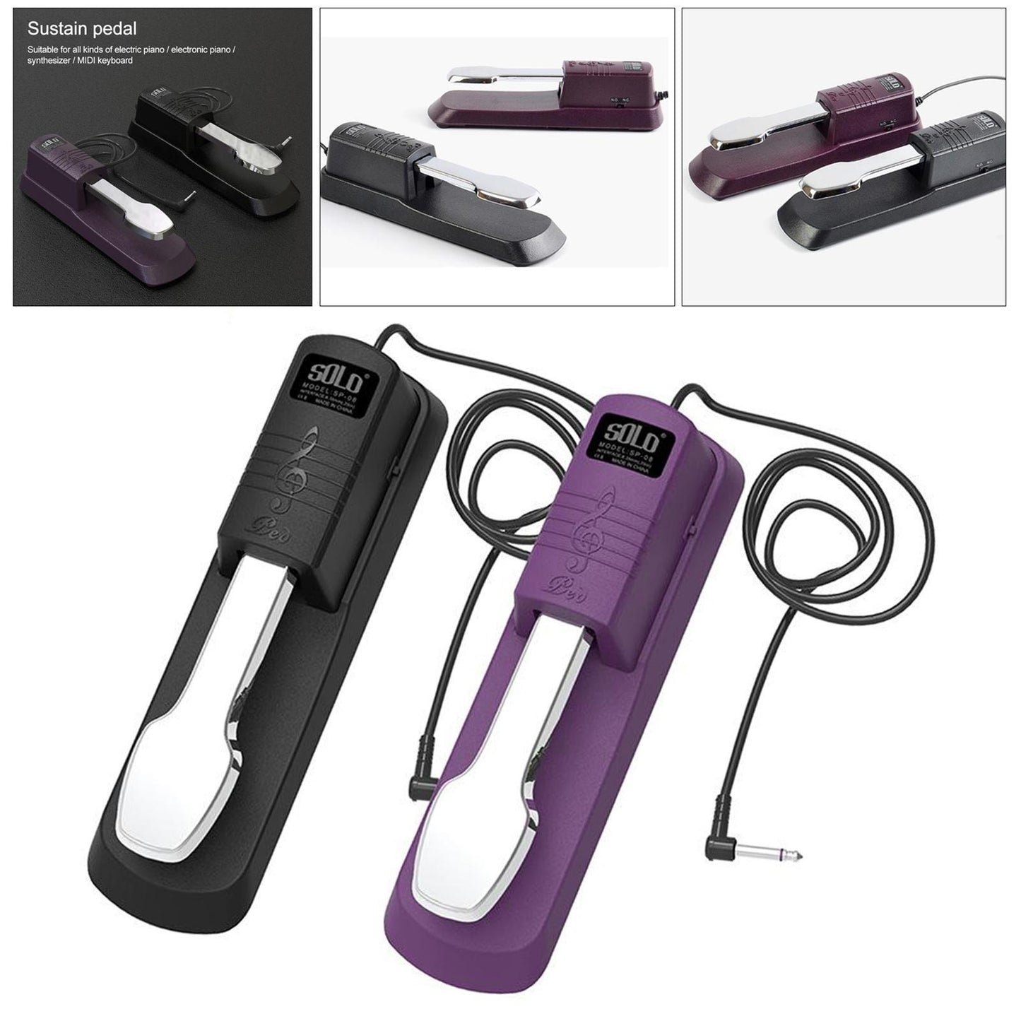 Heavy Duty Keyboard Digital Piano Sustain Pedal for Yamaha Piano Casio, Korg
