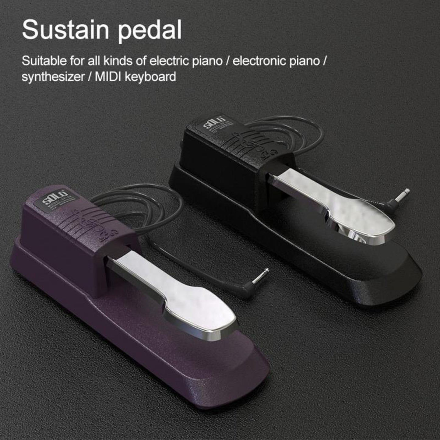 Heavy Duty Keyboard Digital Piano Sustain Pedal for Yamaha Piano Casio, Korg