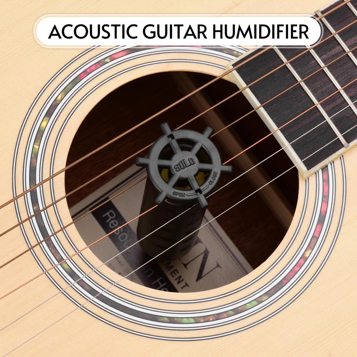 Guitar Humidifier Dampener Acoustic Guitar Sound Hole Moisture Reservoir NEW Yellow