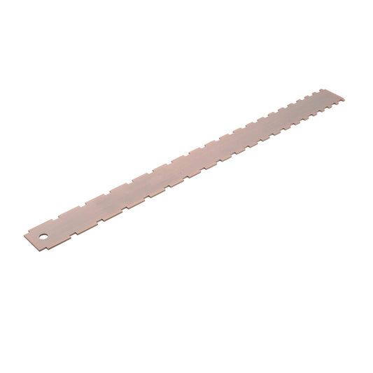 NOTCHED STRAIGHT EDGE for Electric Bass Guitar Neck Tool 16.5 Copper"