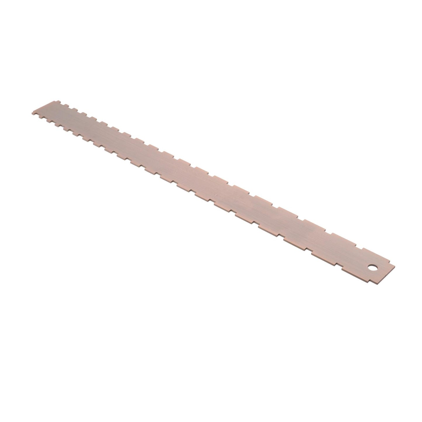 NOTCHED STRAIGHT EDGE for Electric Bass Guitar Neck Tool 16.5 Copper"