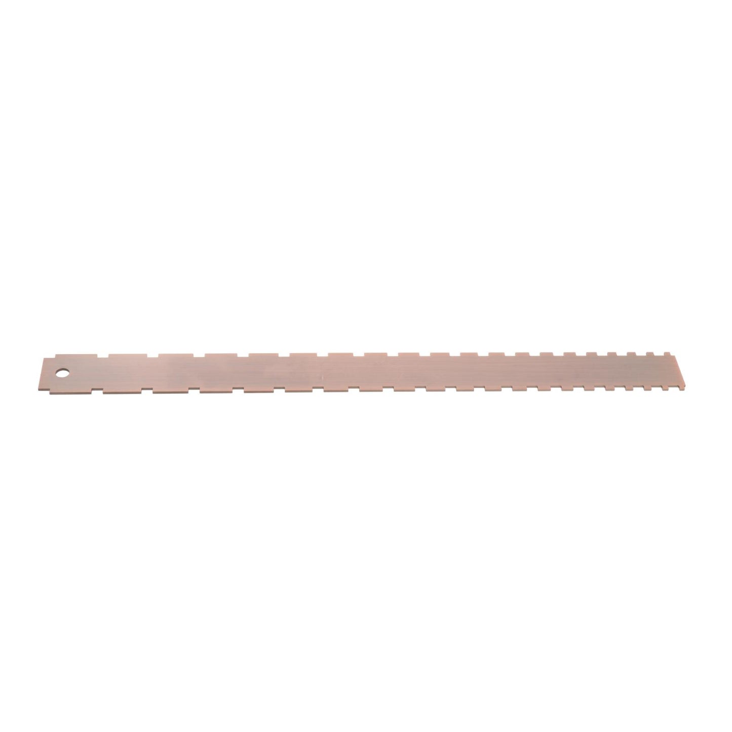 NOTCHED STRAIGHT EDGE for Electric Bass Guitar Neck Tool 16.5 Copper"