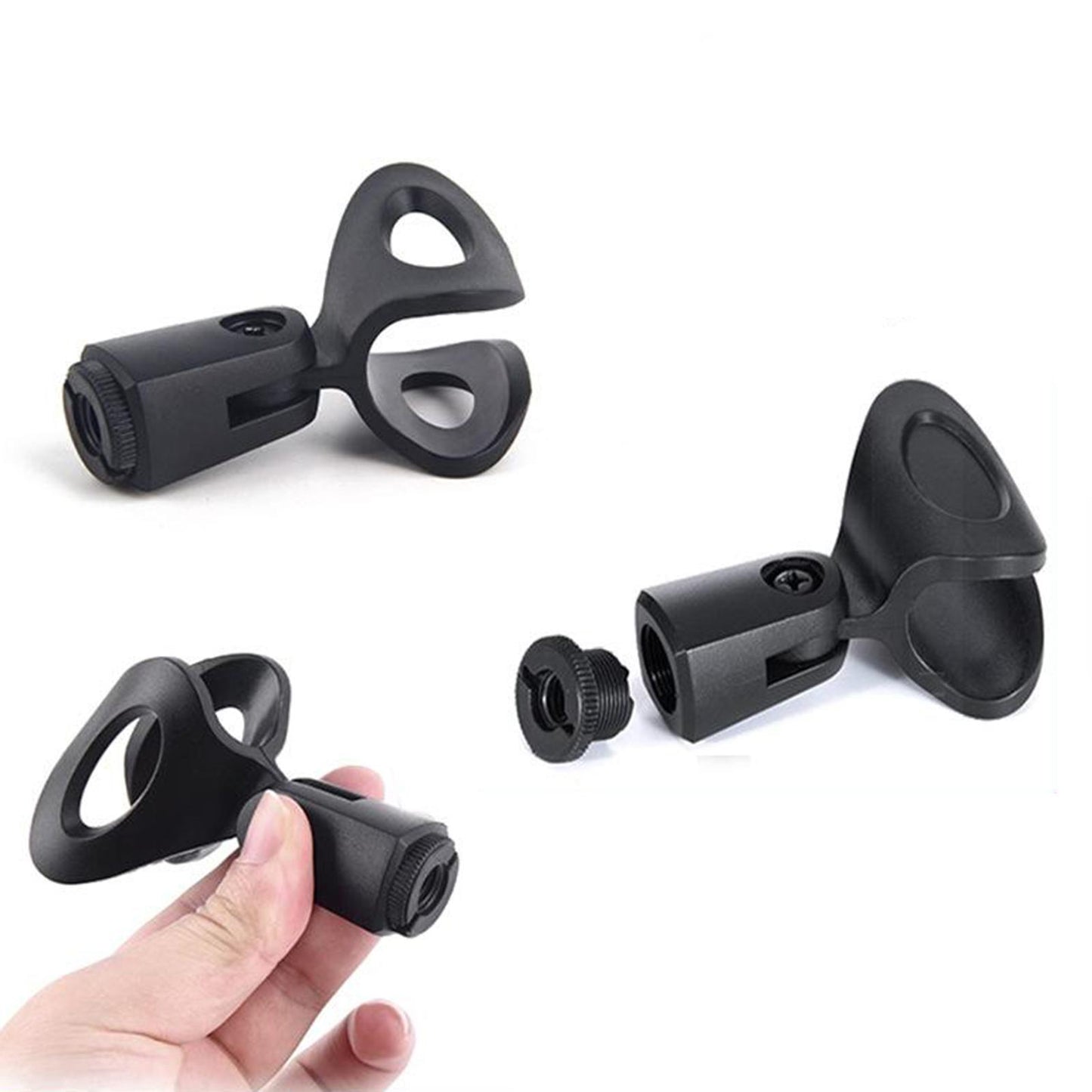 Microphone Clip Holder Flexible Clamp Clip Holder Mount Mic Stand Accessory without Hole