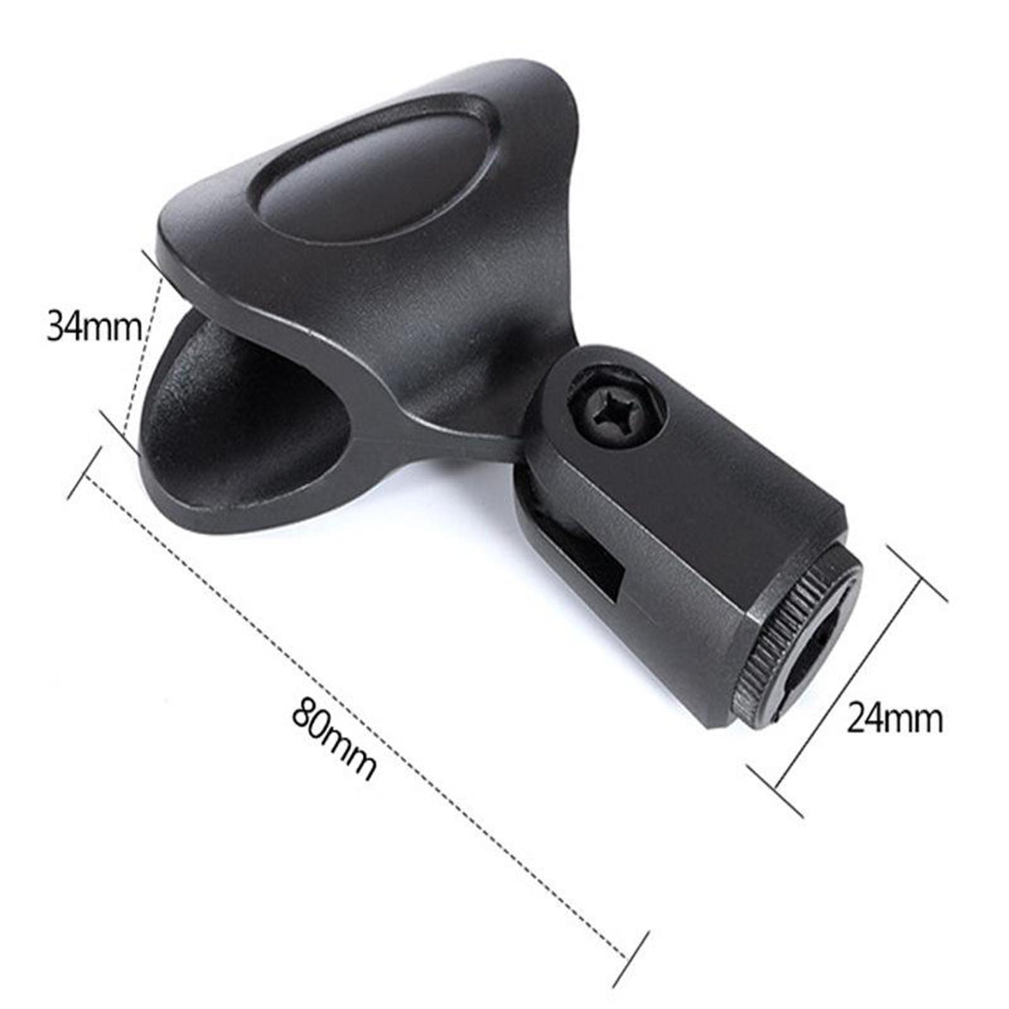 Microphone Clip Holder Flexible Clamp Clip Holder Mount Mic Stand Accessory without Hole