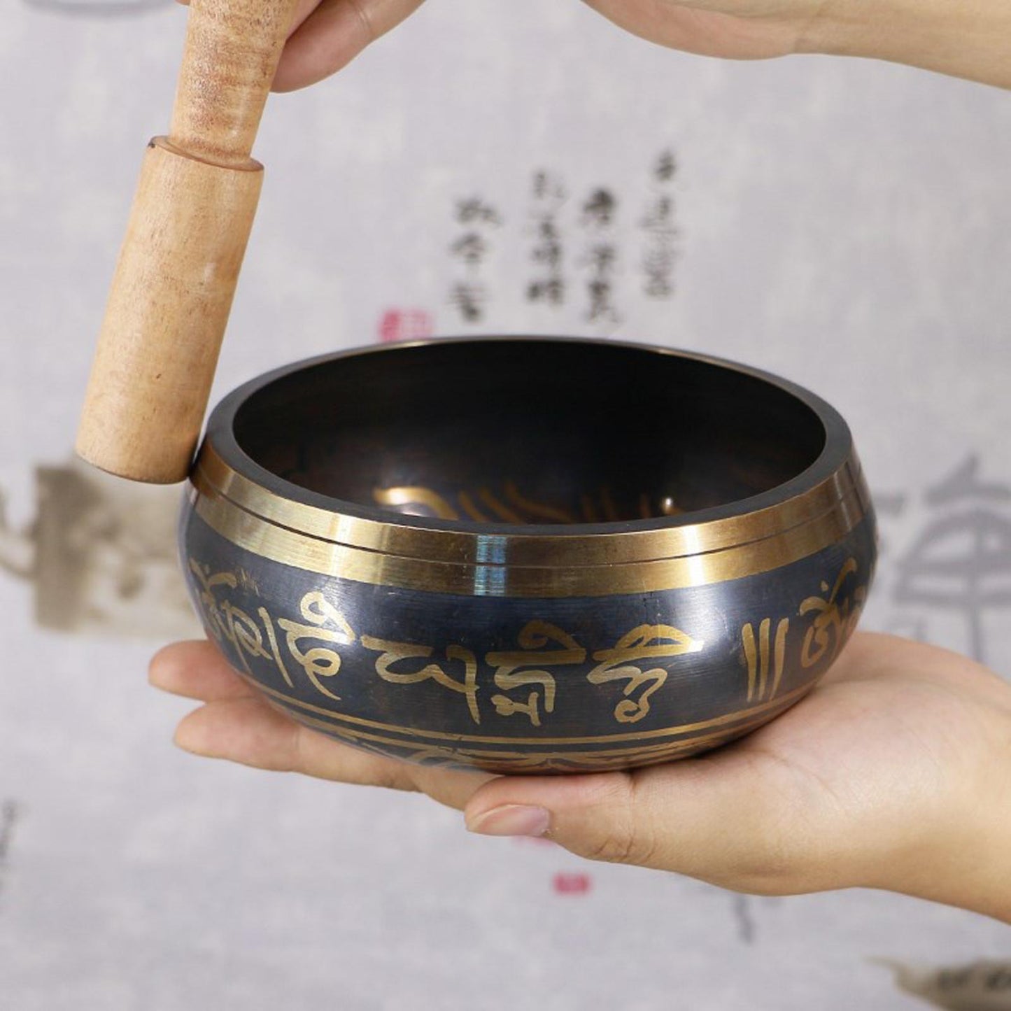 Tibetan Nepal Traditional Singing Bowl Yoga Meditation Bowl Pray 8cm