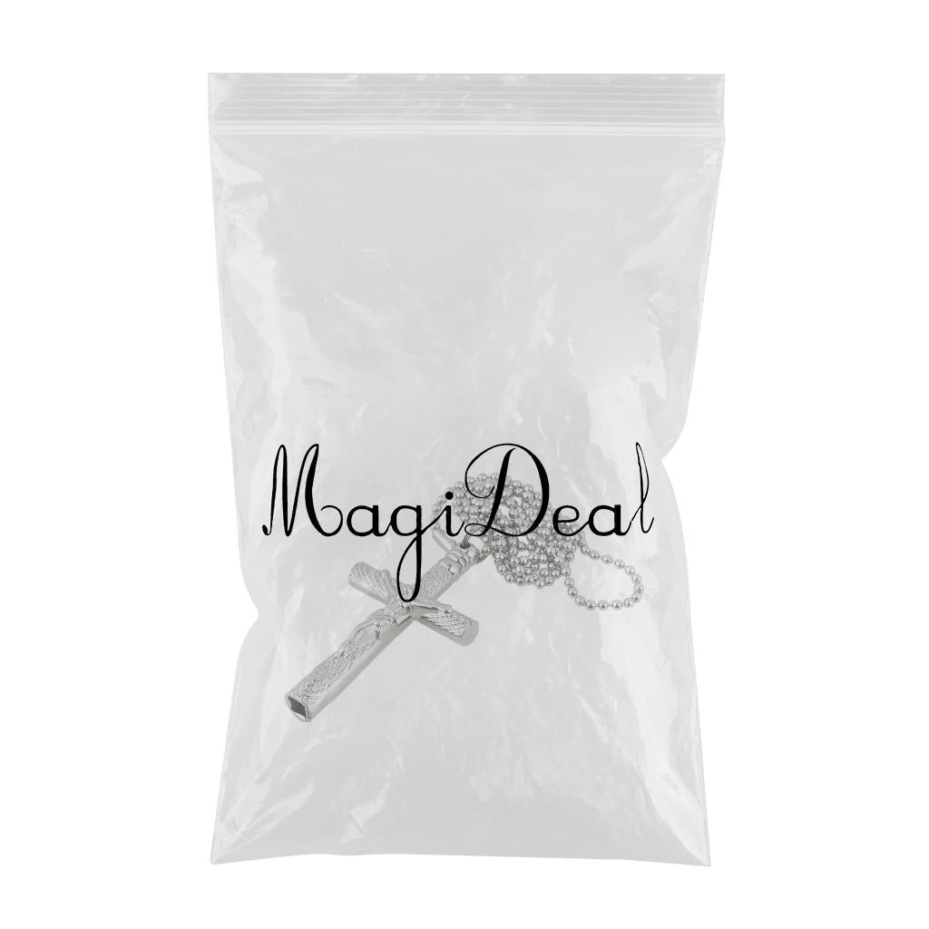 Drum Tuning Key Necklace,Drum Tuning Wrench,Cross Drum Key w/ Chain Necklace Silver
