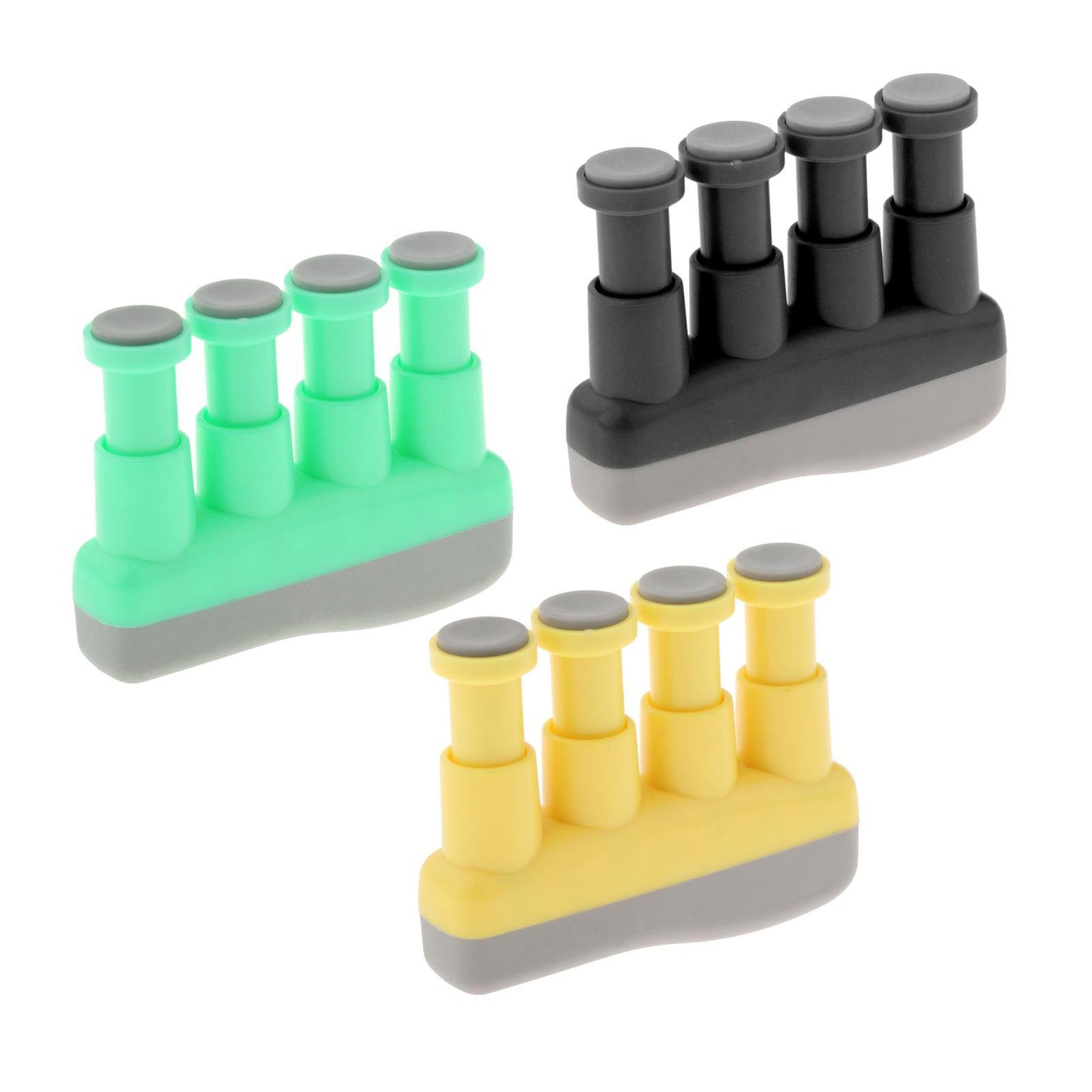 Piano Guitar Finger Exerciser, Hand Strengthener Trainer Tension Exerciser Yellow