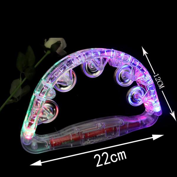 Flashing Tambourines for Kids, LED Noisemakers for Sporting Events Wedding