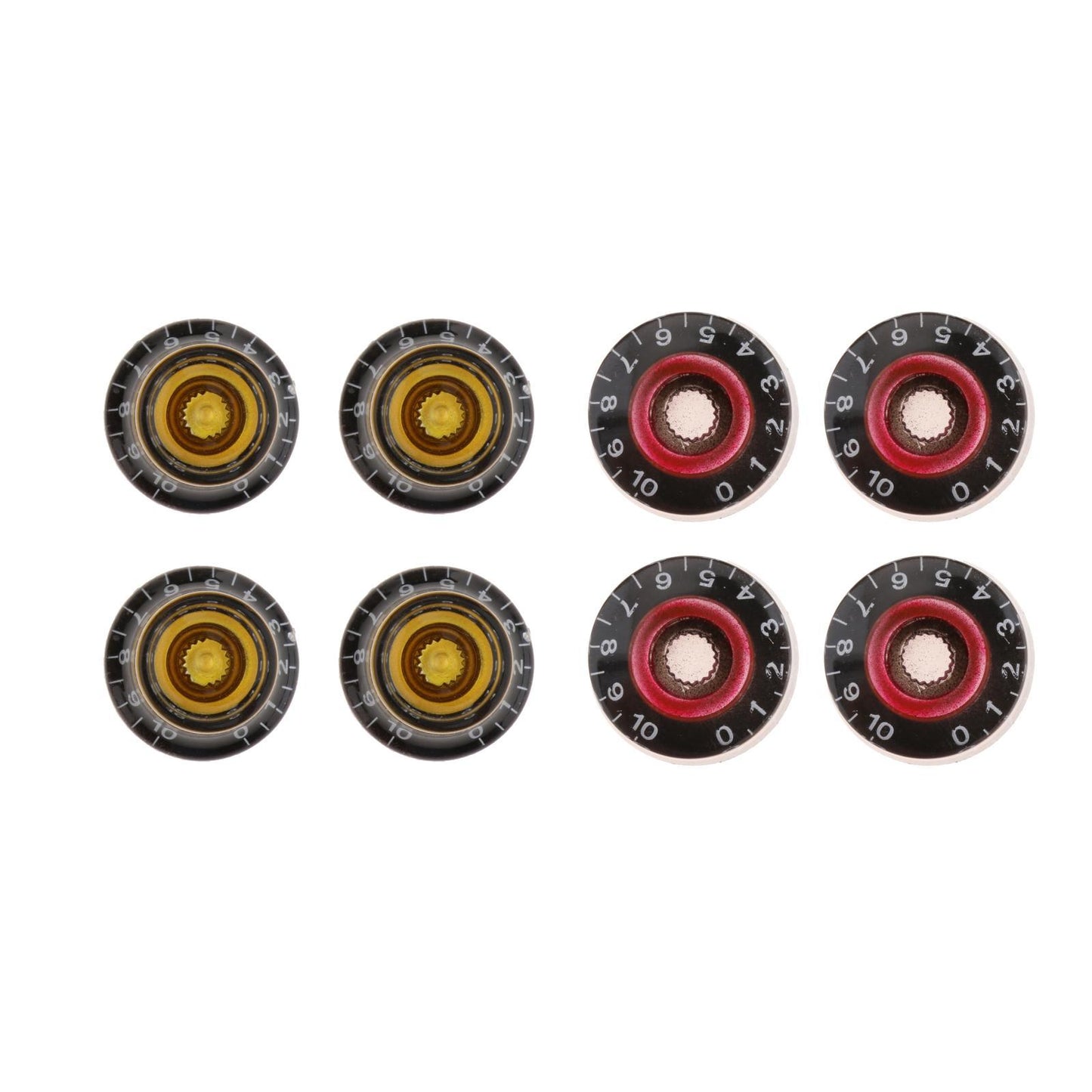 Guitar Tone and Volume Knobs and Number Top Hat for LP Old Broken Parts style 1