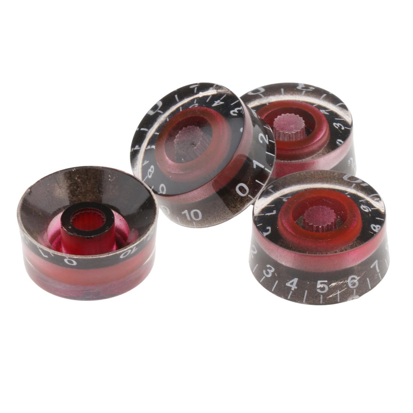 Guitar Tone and Volume Knobs and Number Top Hat for LP Old Broken Parts style 1