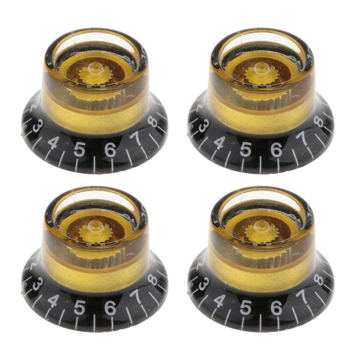 Guitar Tone and Volume Knobs and Number Top Hat for LP Old Broken Parts style 2