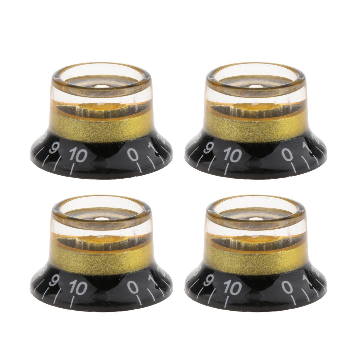 Guitar Tone and Volume Knobs and Number Top Hat for LP Old Broken Parts style 2