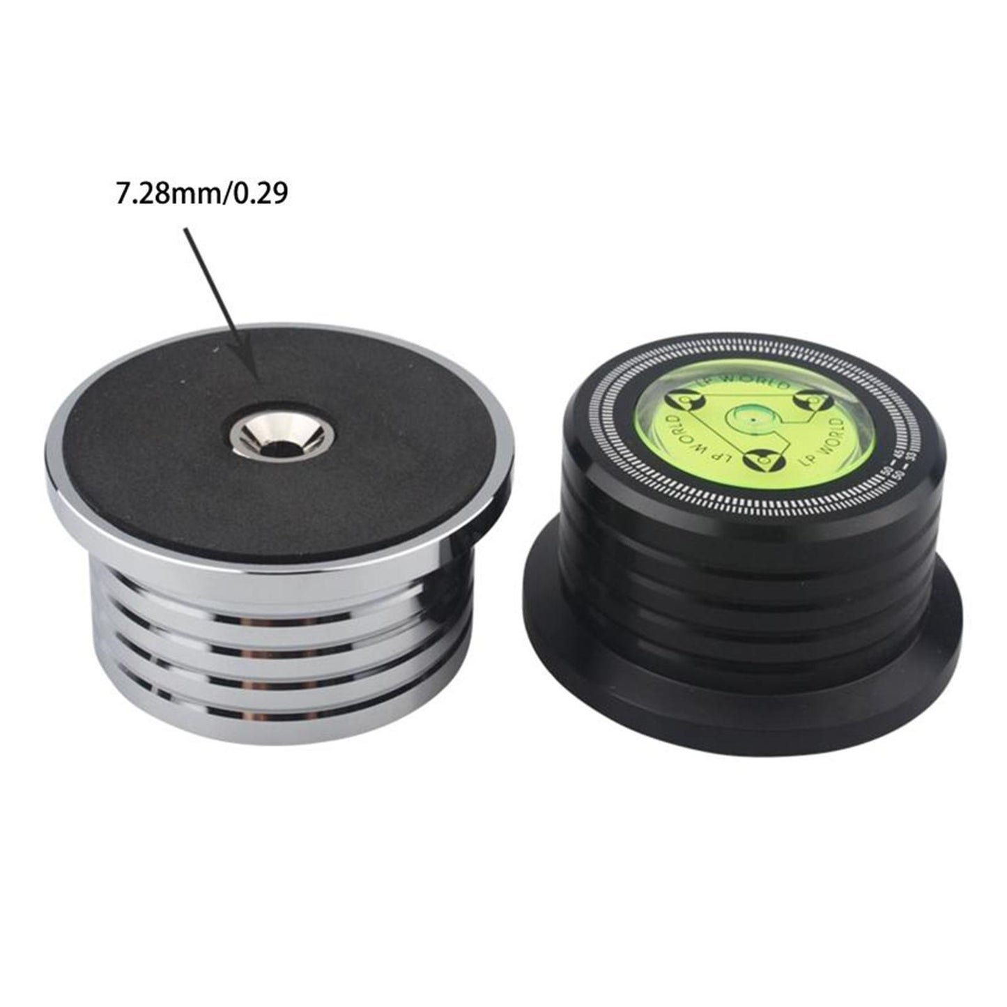 50Hz Record Weight Stabilizer Turntable Clamp Stabilizer LP Disc Stabilizer Black