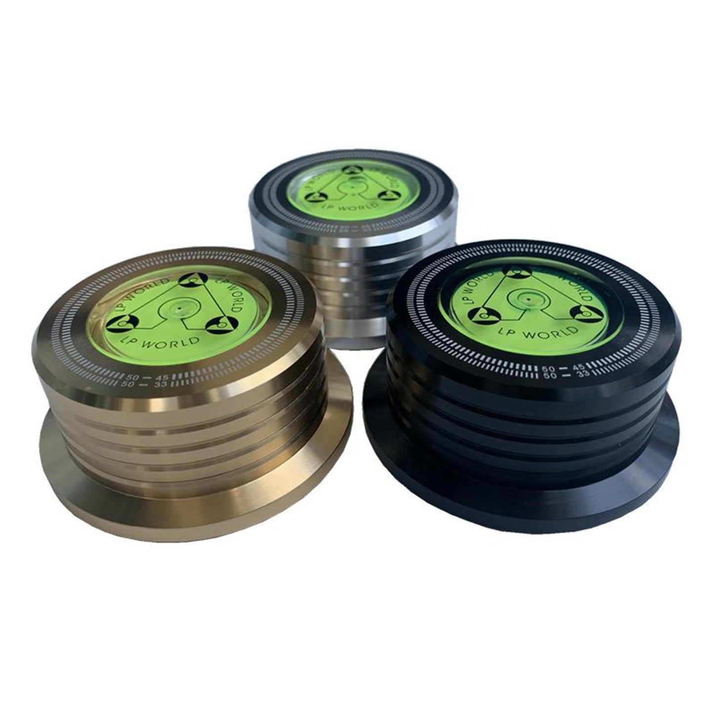 50Hz Record Weight Stabilizer Turntable Clamp Stabilizer LP Disc Stabilizer Golden