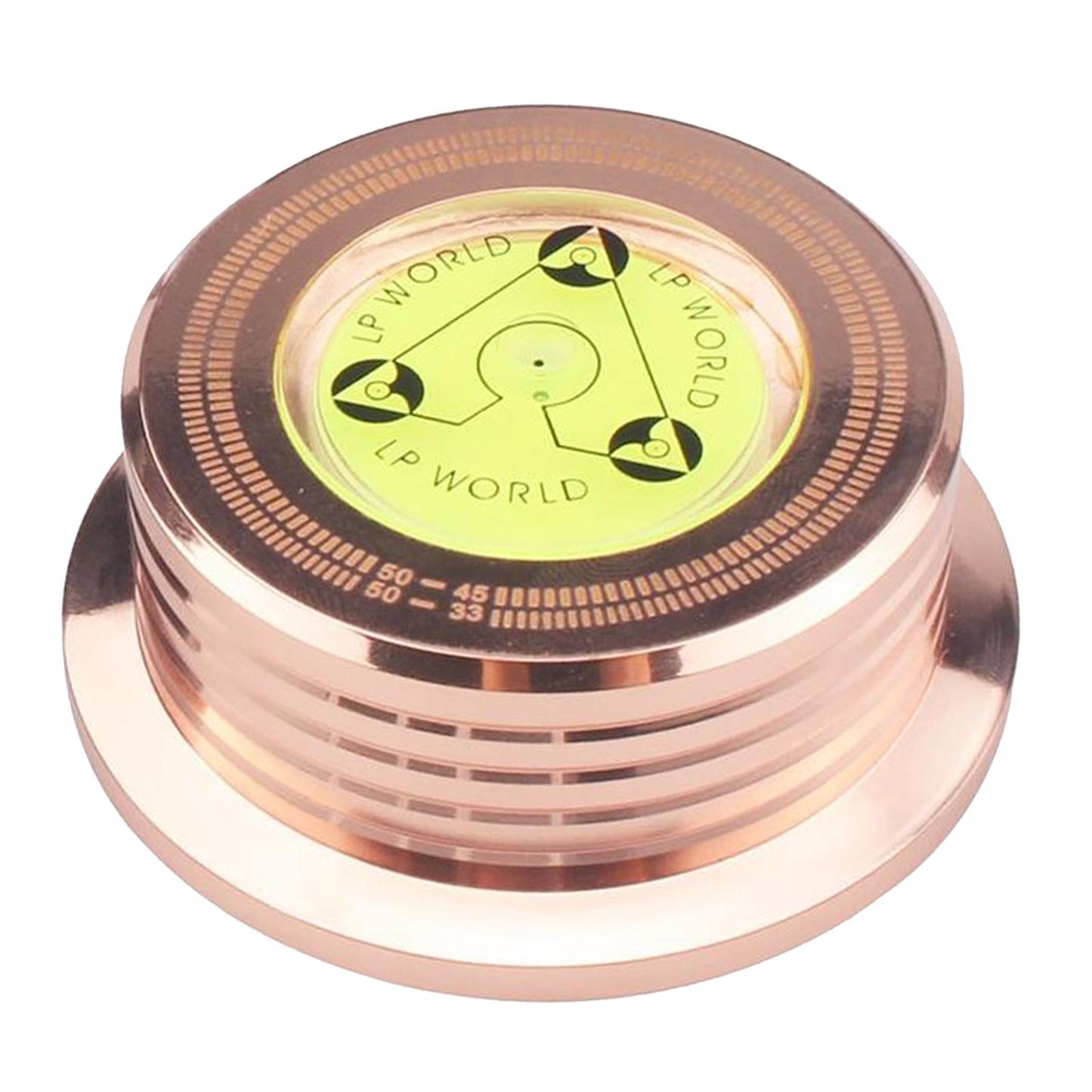 50Hz Record Weight Stabilizer Turntable Clamp Stabilizer LP Disc Stabilizer Golden