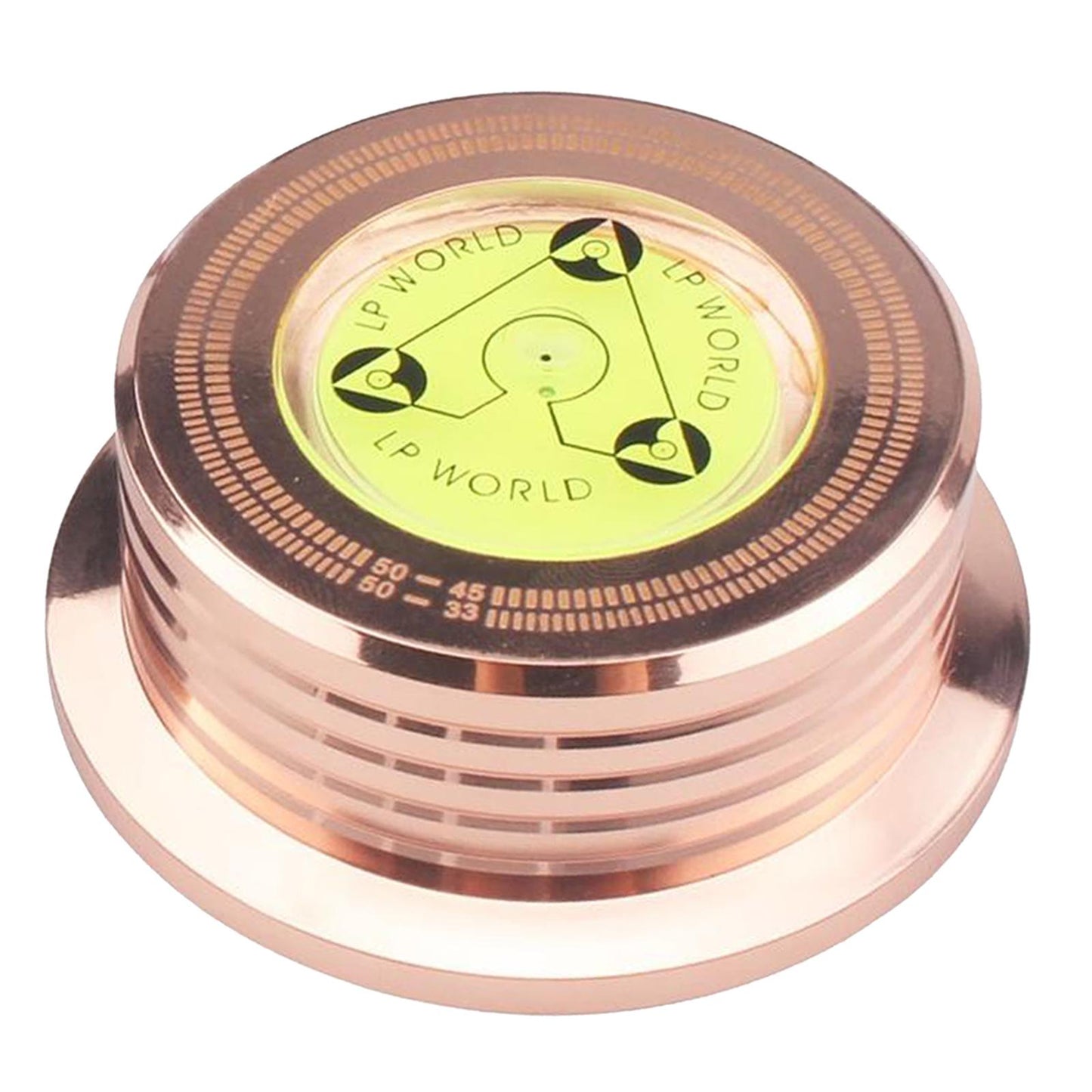 50Hz Record Weight Stabilizer Turntable Clamp Stabilizer LP Disc Stabilizer Golden