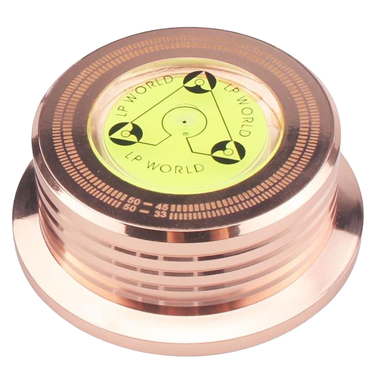 50Hz Record Weight Stabilizer Turntable Clamp Stabilizer LP Disc Stabilizer Golden
