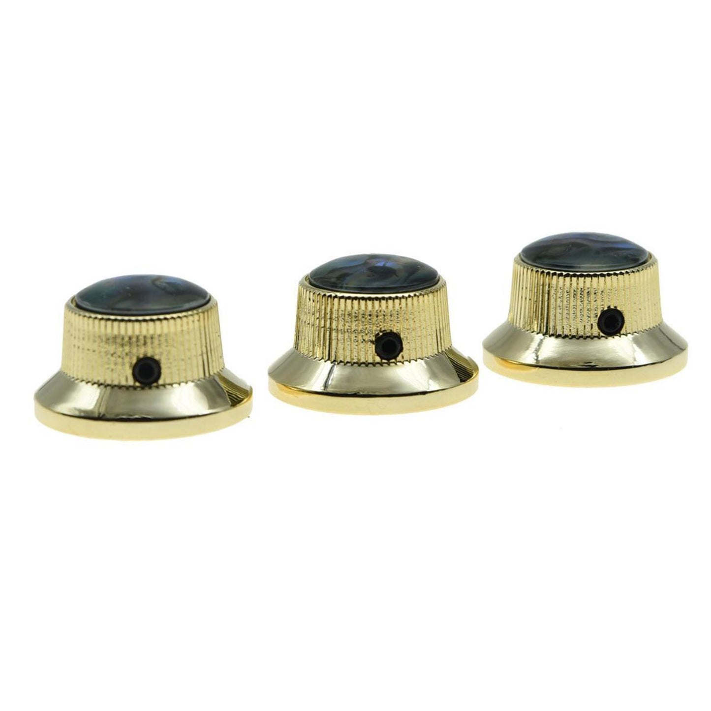 3pcs Guitar Control Knob Volume Knobs for Electric Guitar Instrument Golden