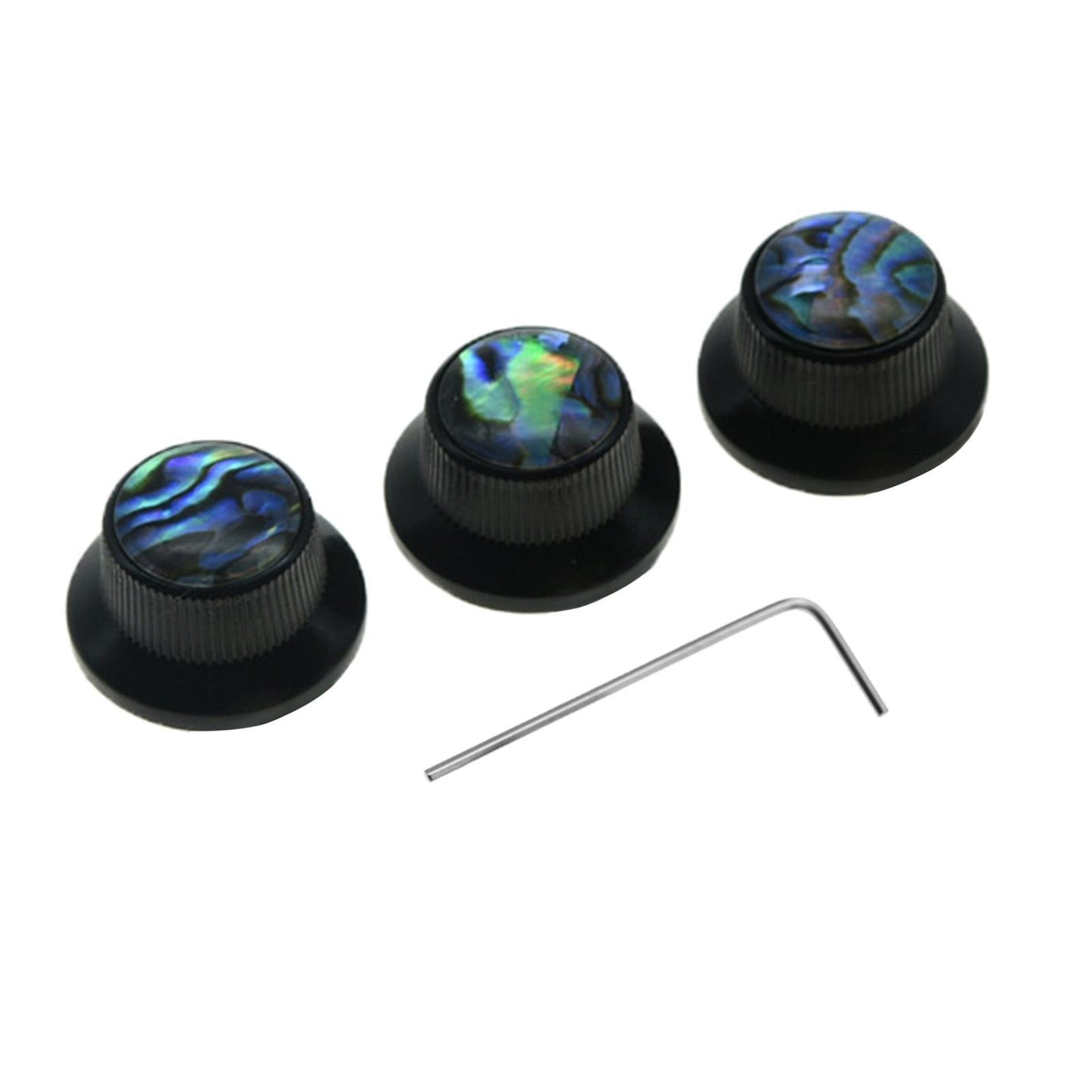 3pcs Guitar Control Knob Volume Knobs for Electric Guitar Instrument Black
